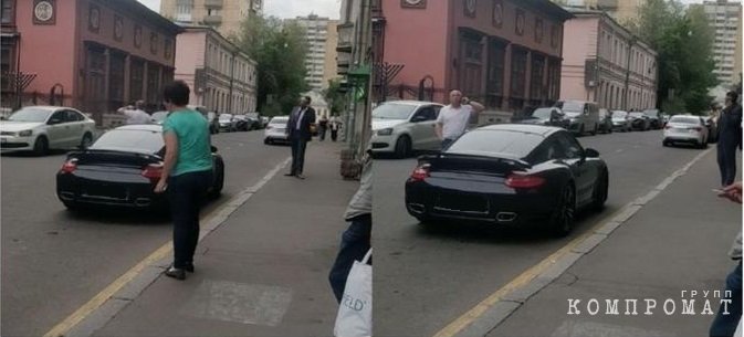 Роберт Кочиев возле машины Порше 911 Турбо Соuре, которая принадлежит его сыну Рудольфа. Видимо, в семье Кочиевых все любят дорогие автомобили